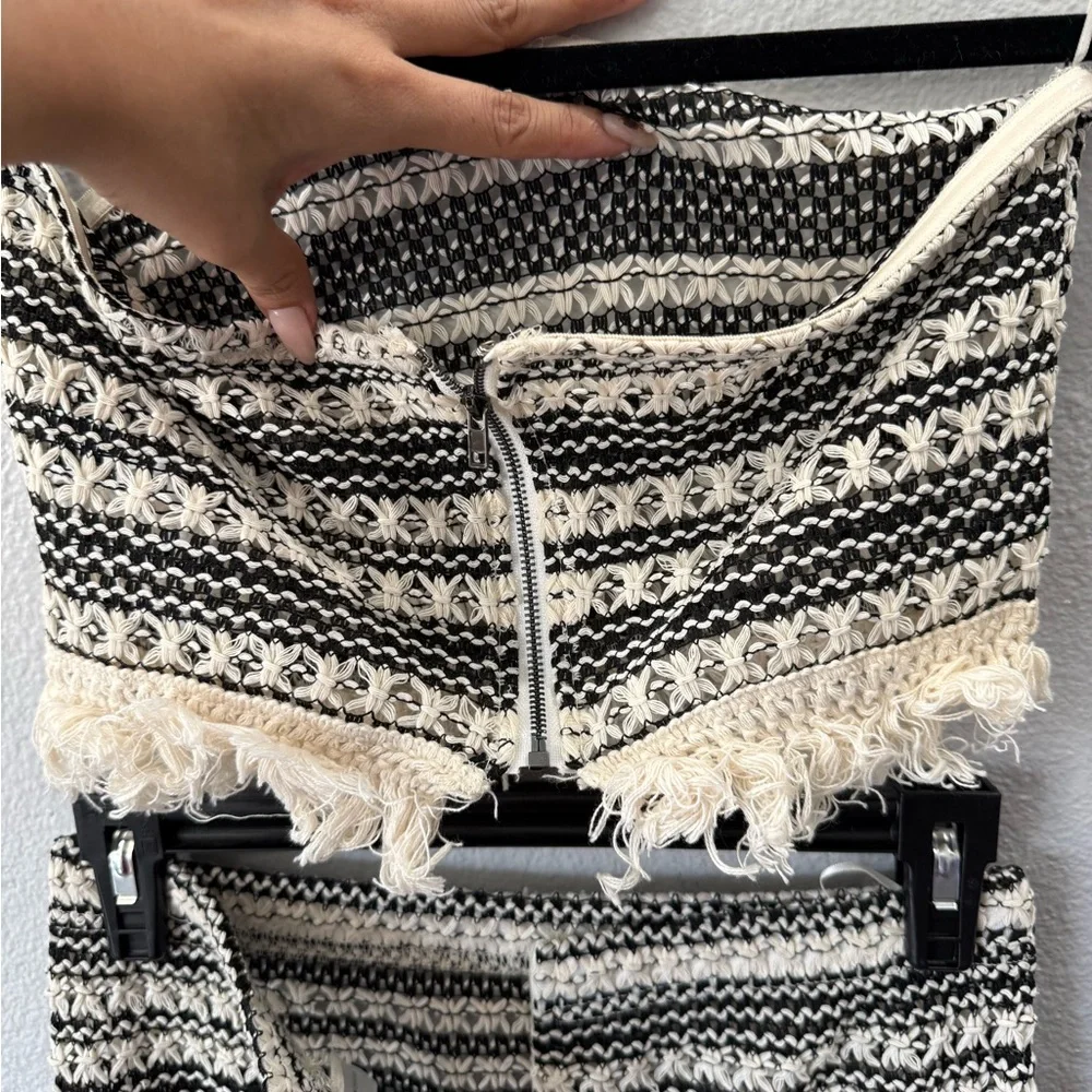 Fashion Nova Crochet Knit Two Piece Set M - Picture 3 of 9